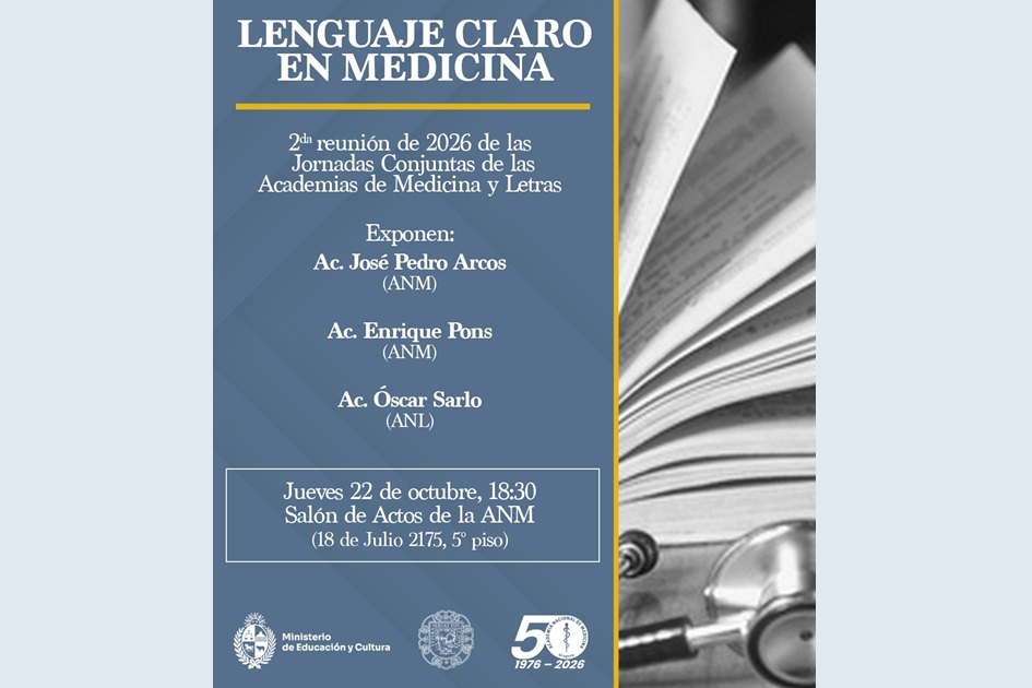 Afiche “Lenguaje claro en medicina”