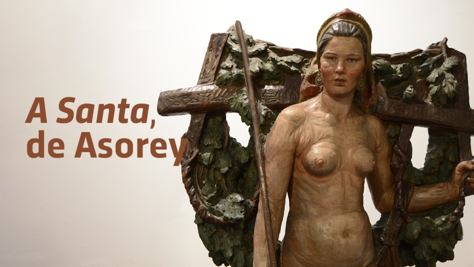 La escultura «A Santa» de Francisco Asorey en el Museo Zorrilla La escultura «A Santa» de Francisco Asorey en el Museo Zorrilla