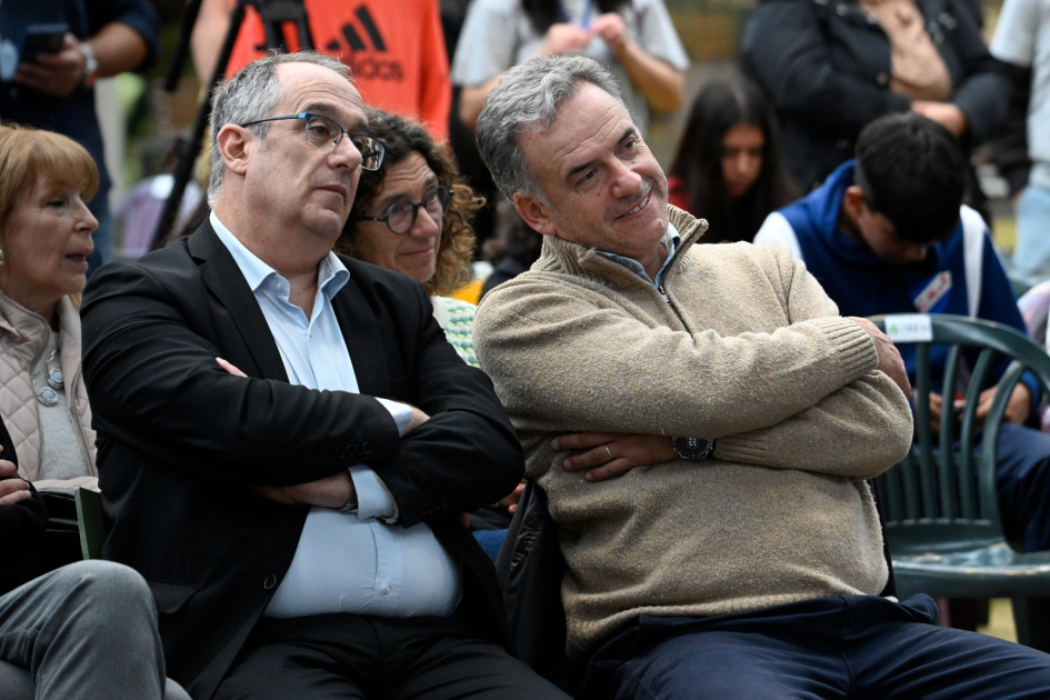 Presidente de la República, Yamandú Orsi, y Ministro de Educación y Cultura, José Carlos Mahía