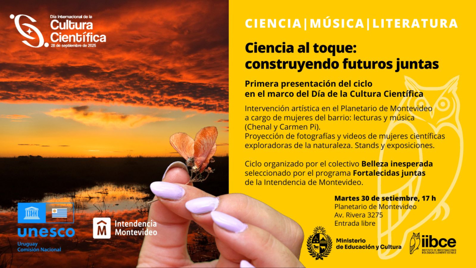 Invitación Ciencia al Toque, Construyendo futuros juntas. Invitación Ciencia al Toque, Construyendo futuros juntas.