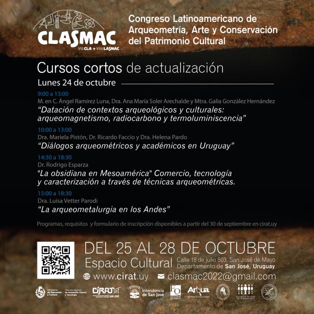 Cursos cortos de actualización orientados a profesionales y estudiantes durante el CLASMAC 2022 Cursos cortos para estudiantes y profesionales durante el CLASMAC 2022