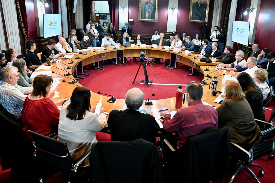 Público en el Paraninfo de la Udelar