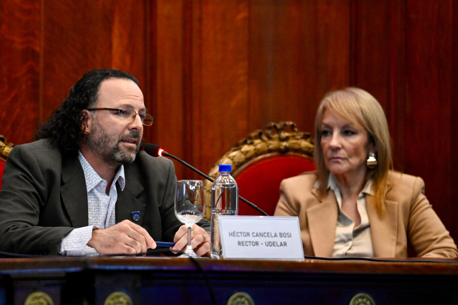 Rector de la Udelar, Héctor Cancela