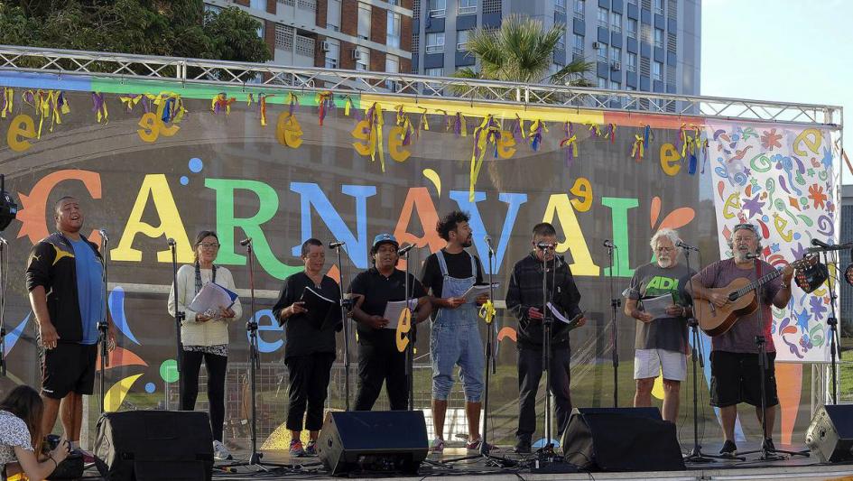 Actuación del Coro de Urbano Sur en Tablado de Carnavalé