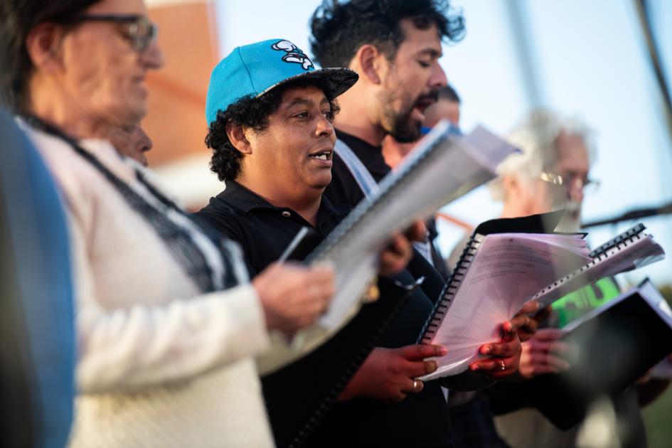 Actuación del Coro de Urbano Sur en Tablado de Carnavalé