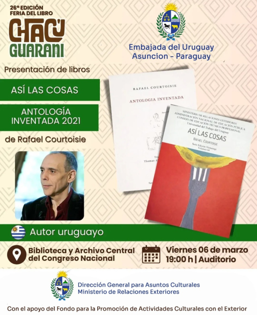 Rafael Courtoisie presentó “Antología Inventada” en Asunción del Paraguay
