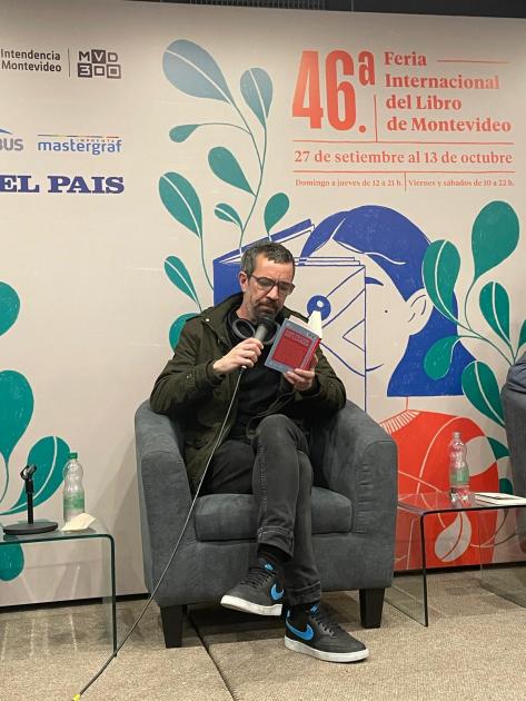Juan Manuel Bertón en la presentación de proyectos seleccionados «Crónicas de acá» Juan Manuel Bertón en la presentación de proyectos seleccionados «Crónicas de acá»