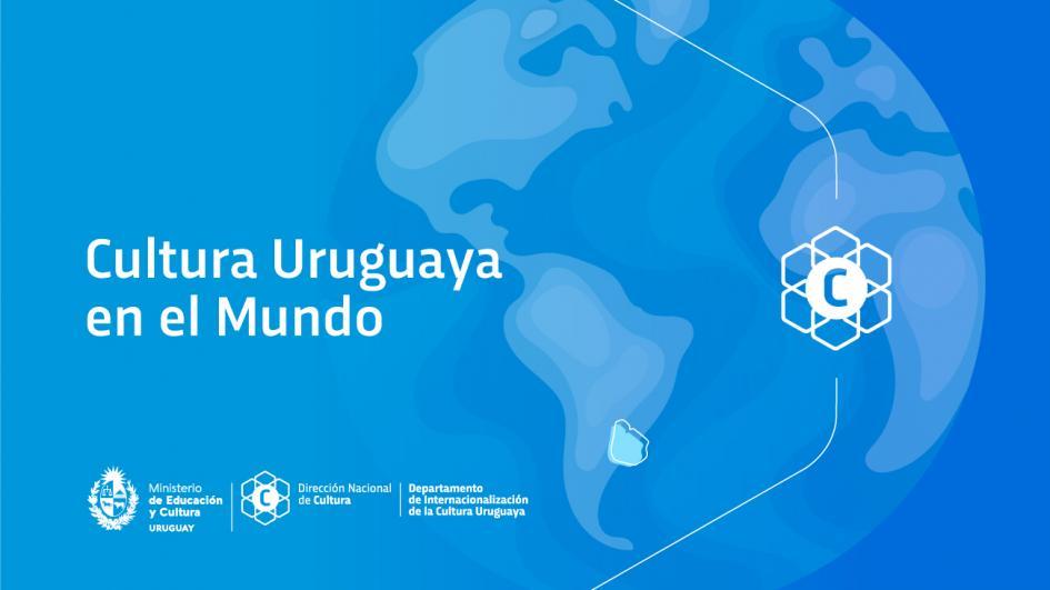 dibujo de planeta tierra destacando uruguay