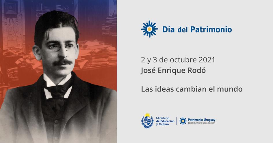 Presentación Día del Patrimonio 2021 Foto de Rodó con datos del Día del Patrimonio.