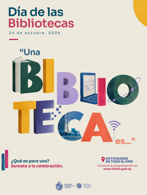 La Biblioteca Nacional invita a la edición 2026 del «Día de las Bibliotecas» Afiche del «Día de las Bibliotecas»