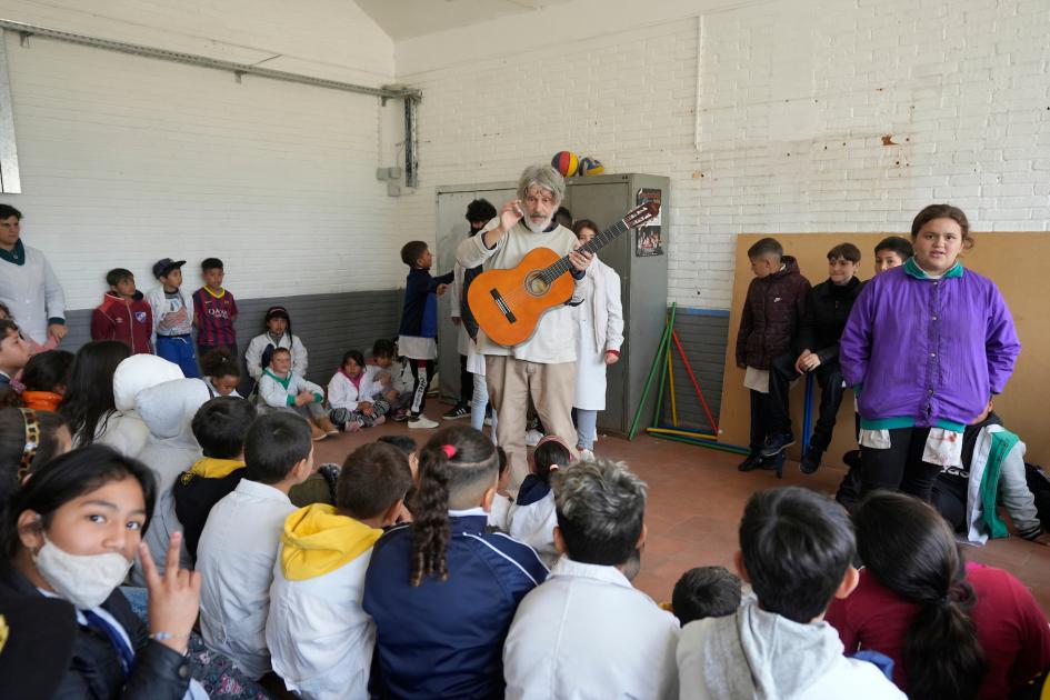 Taller abierto en con escuelas del barrio Casavalle