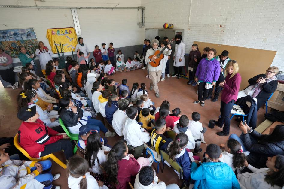 Taller abierto en con escuelas del barrio Casavalle