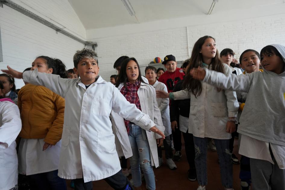 Taller abierto en con escuelas del barrio Casavalle