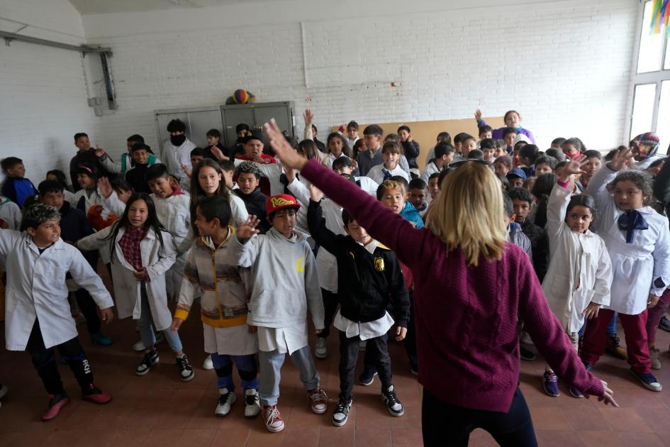 Taller abierto en con escuelas del barrio Casavalle