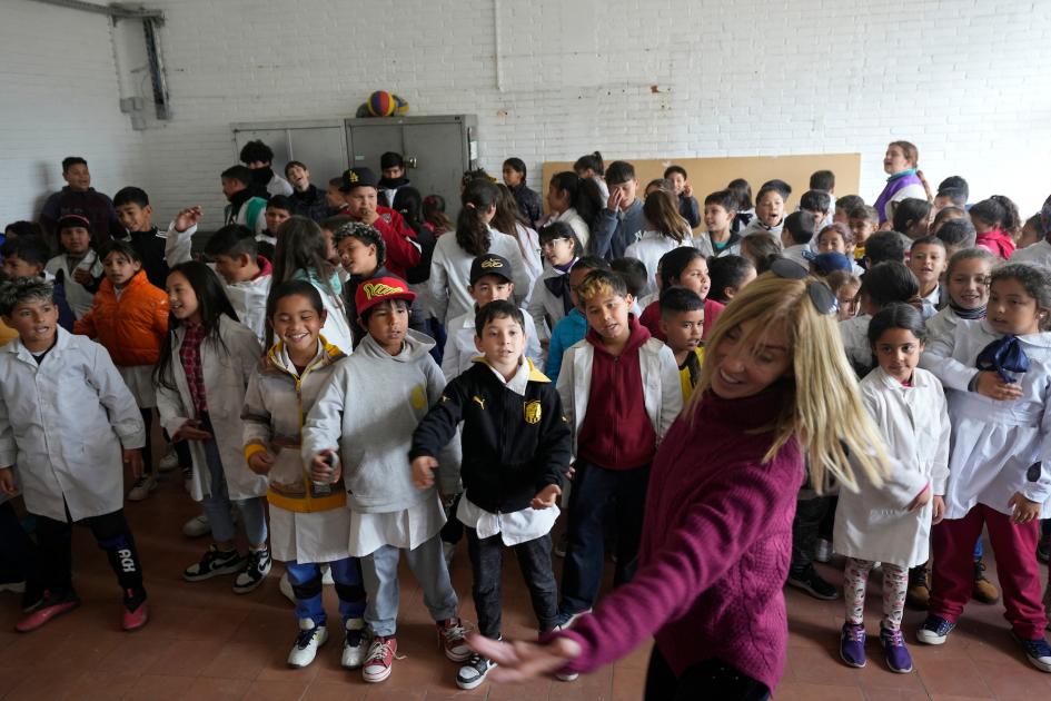 Taller abierto en con escuelas del barrio Casavalle