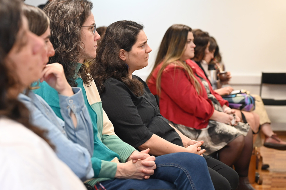Personas en una conferencia