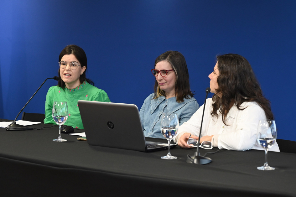 Personas en una conferencia