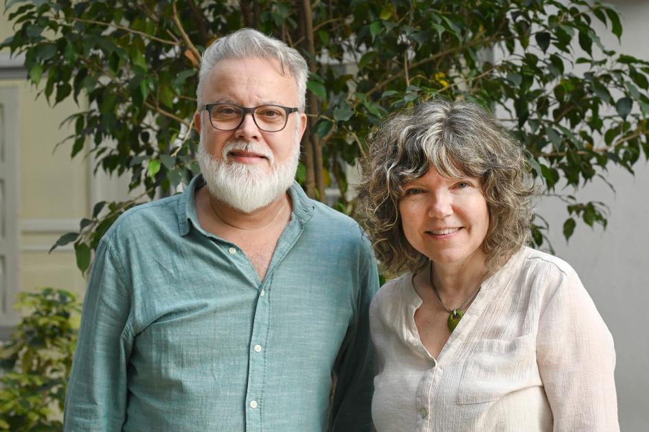 Hernán Aldana y Helena Modzelewski