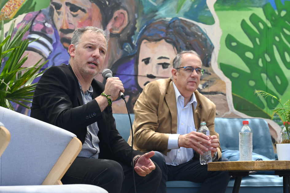 Director nacional de Educación Gabriel Quirici y Ministro de Educación y Cultura José Carlos Mahía