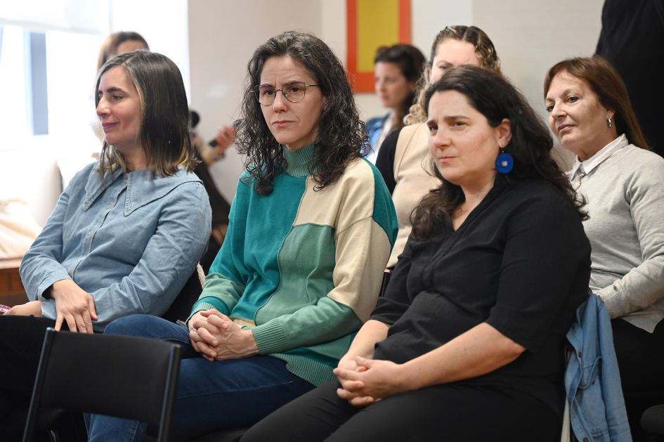 Personas en una conferencia