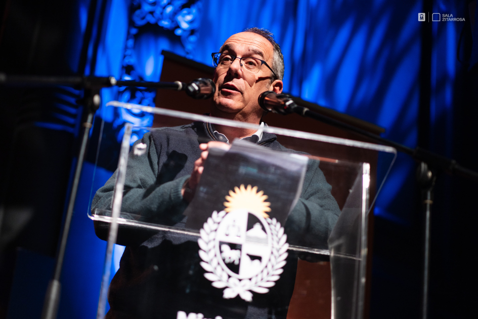 Palabras del ministro de Educación y Cultura, José Carlos Mahía Montevideo recibe a Jodido Bushinshe: cultura de frontera, literatura y música