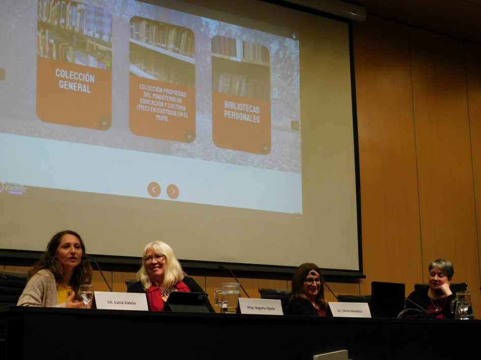 Lic. Silvia Maresca, Lic. Lucía Valeta, Mag. Begoña Ojeda y Mag. Alejandra Villar