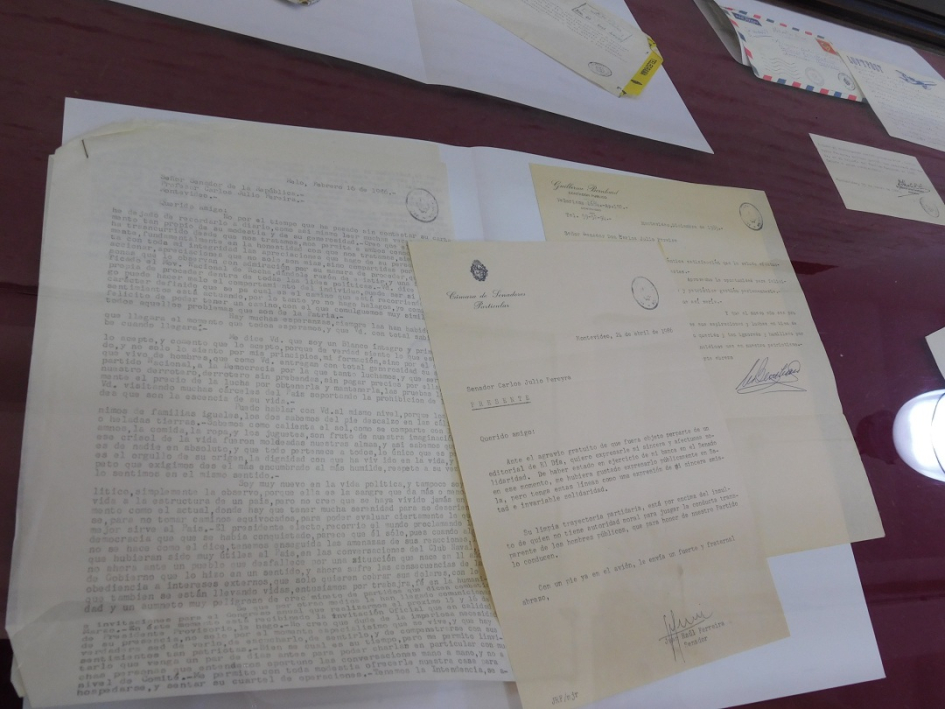 Correspondencia recibida por el Senador Carlos Julio Pereyra.