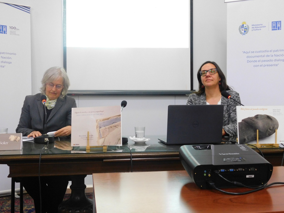 Expositoras, Silvia Soler y Moira Sotelo. 