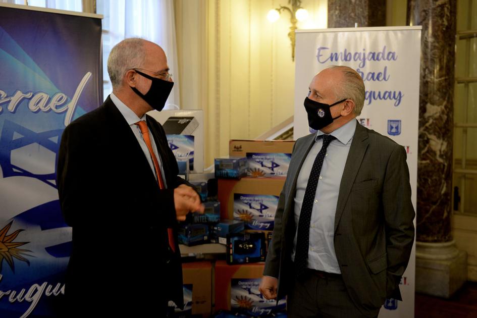 Embajador de Israel en Uruguay, Yoed Magen y ministro del MEC, Pablo da Silveira Embajador de Israel en Uruguay, Yoed Magen y ministro del MEC, Pablo da Silveira