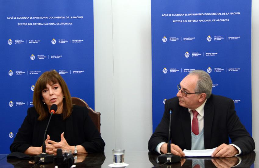 Autoridades durante presentación Autoridades