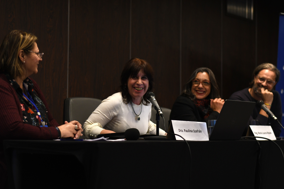 Lic. Silvia Osorio, Dra. Paulina Szafrán, Mag. María Laura Rosas, Lic. Luis Bergatta