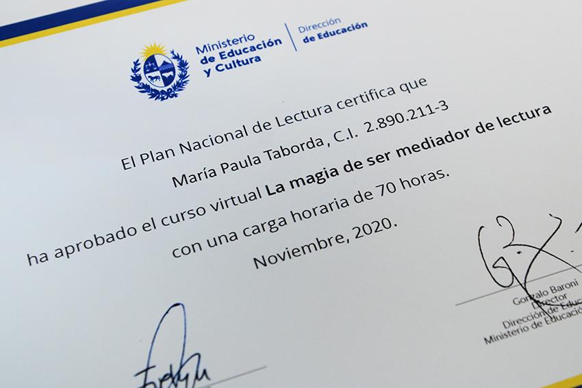 certificado curso