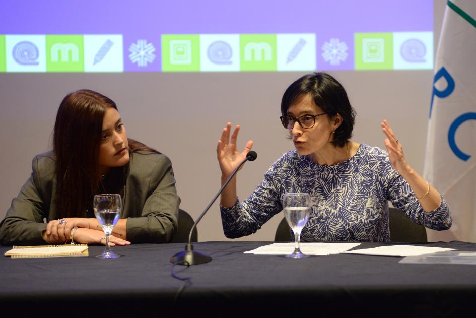 Carolina Belalcázar en su alocución