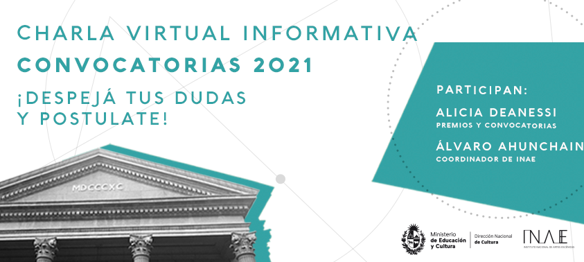 Invitación a charla virtual informativa de convocatorias INAE Invitación a charla virtual informativa de convocatorias INAE