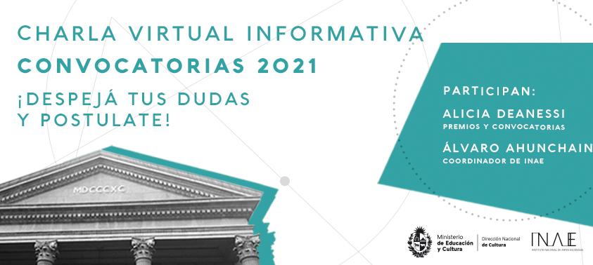 Invitación a charla virtual informativa de convocatorias INAE