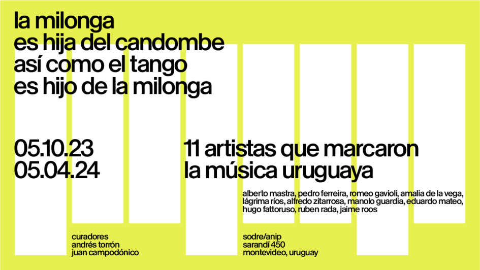 Inauguración de la exposición “La milonga es hija del candombe así como el tango es hijo de la milon
