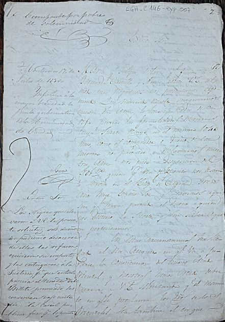 Documento solicitando la libertad.