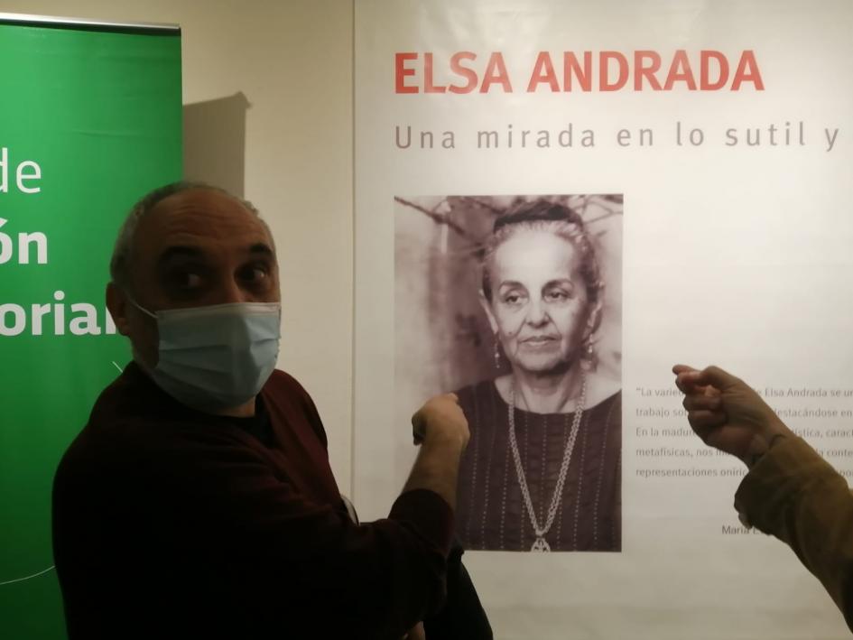 Inauguración de muestra de Elsa Andrada en Treinta y Tres.