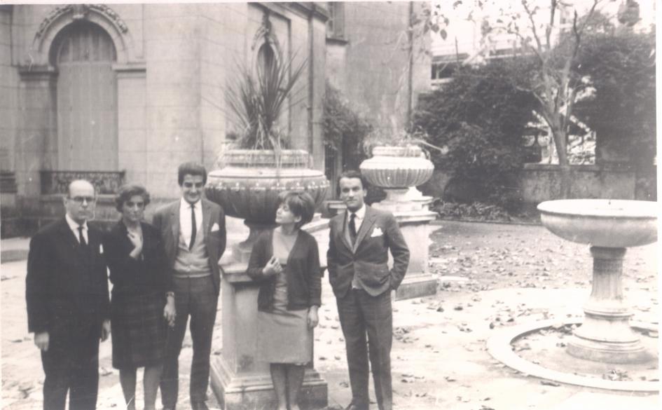  Prof. Juan E. Pivel Devoto junto a Olga Carvalho, Diego Terra Carve, Sta Arezzo y Fernando Oliú