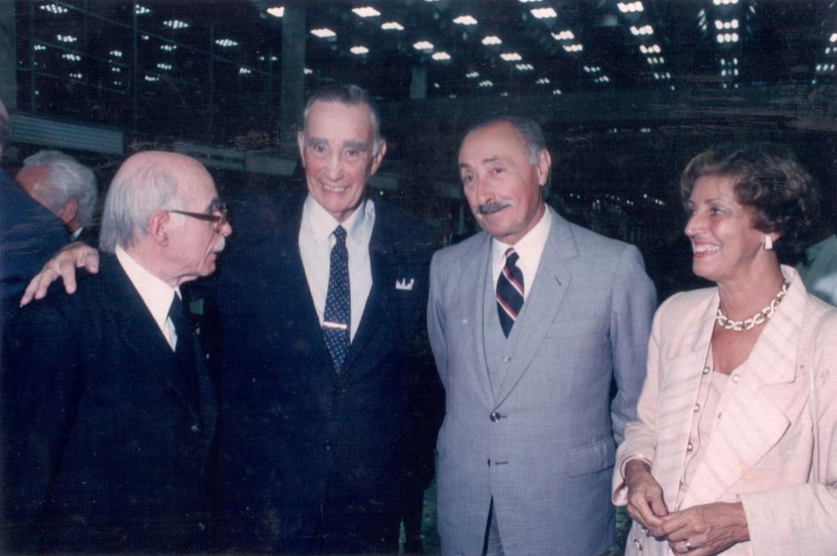 Prof. Juan E. Pivel Devoto junto a Liber Seregni y Albertó Volonté