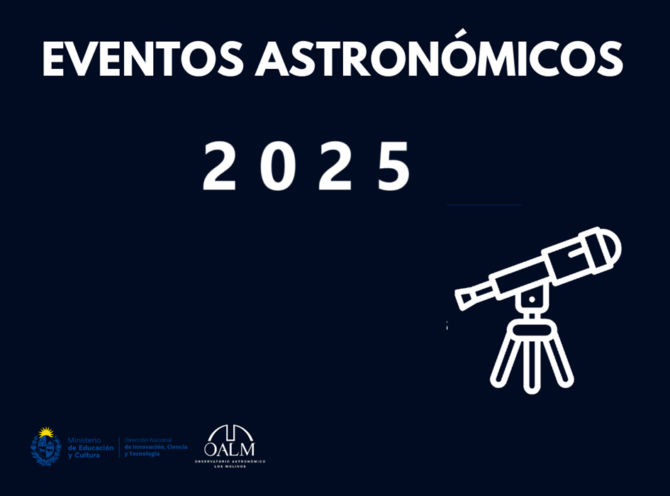 eventos astronómicos 2025, información proporcionada por OALM eventos astronómicos 2025, información proporcionada por OALM