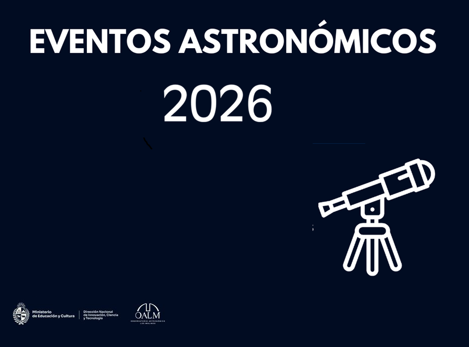 Eventos astronómicos 2026, información proporcionada por OALM