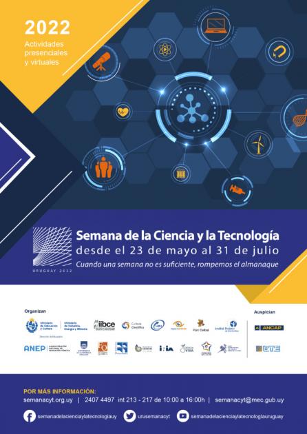 Gráfica de invitación a la Semana de la CYT 2022 Gráfica de invitación a la Semana de la CYT 2022