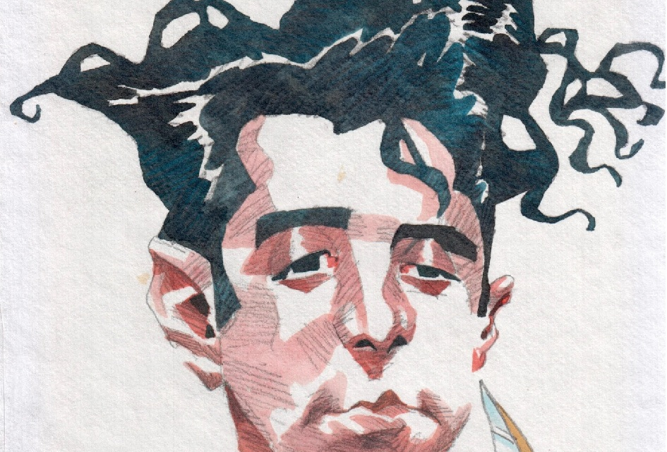 Dibujo de Felisberto Hernández por Ombú Dibujo de Felisberto Hernández por Ombú