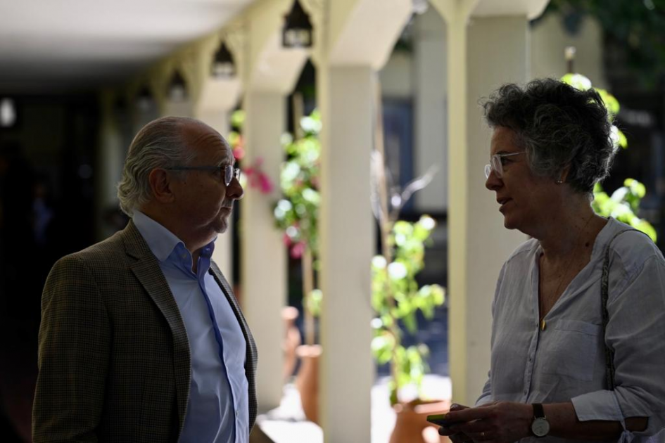El ministro Da Silveira y la directora nacional de Cultura Wainstein. El ministro Da Silveira y la directora nacional de Cultura Wainstein.