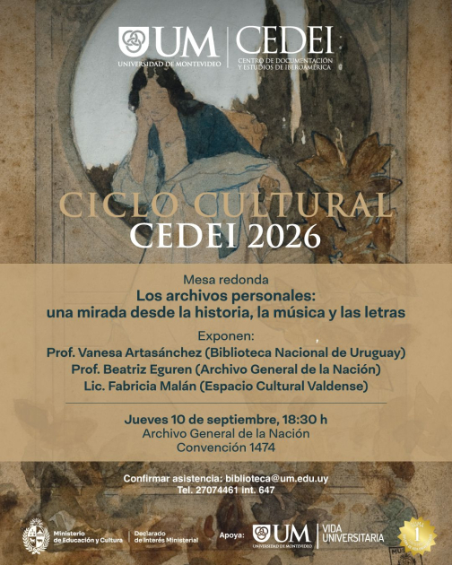 Ciclo Cultural CEDEI 2026 Ciclo Cultural CEDEI 2026
