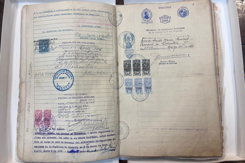 Folio 2 de la sucesión de Carlos Gardel.