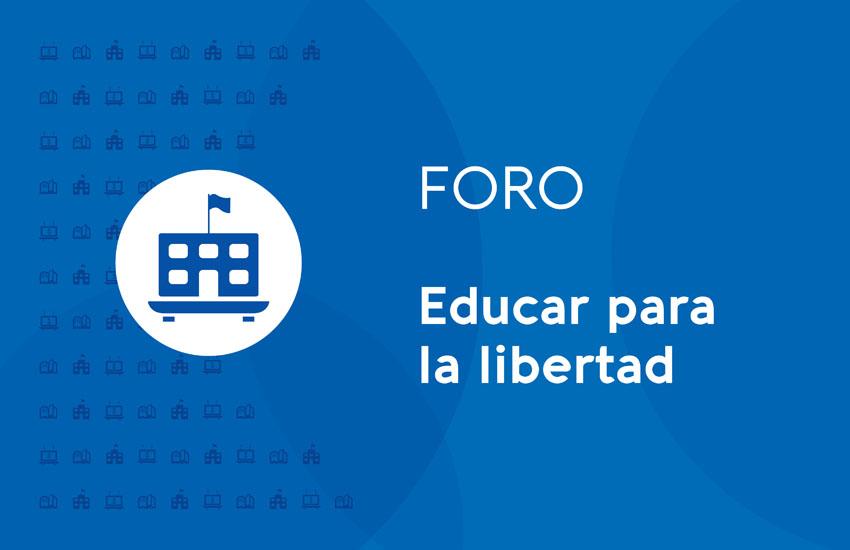 Placa Foro Educar para la libertad