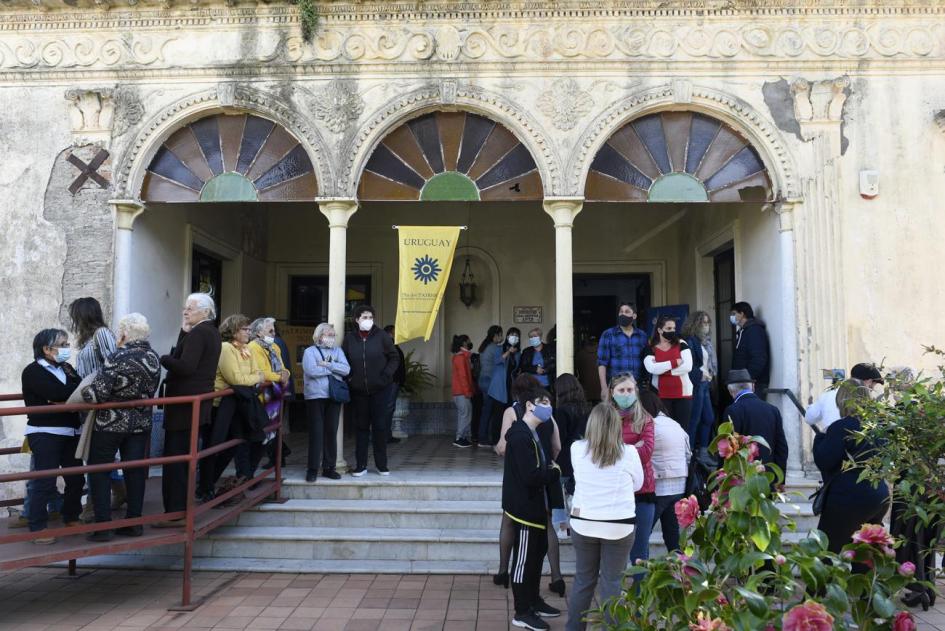 Acto de cierre en casa quinta de José Enrique Rodó