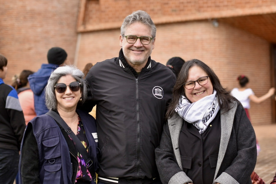 Celebración de la Obra de Eladio Dieste, Iglesia de Atlántida, como Patrimonio Mundial de la Unesco Autoridades posan para foto